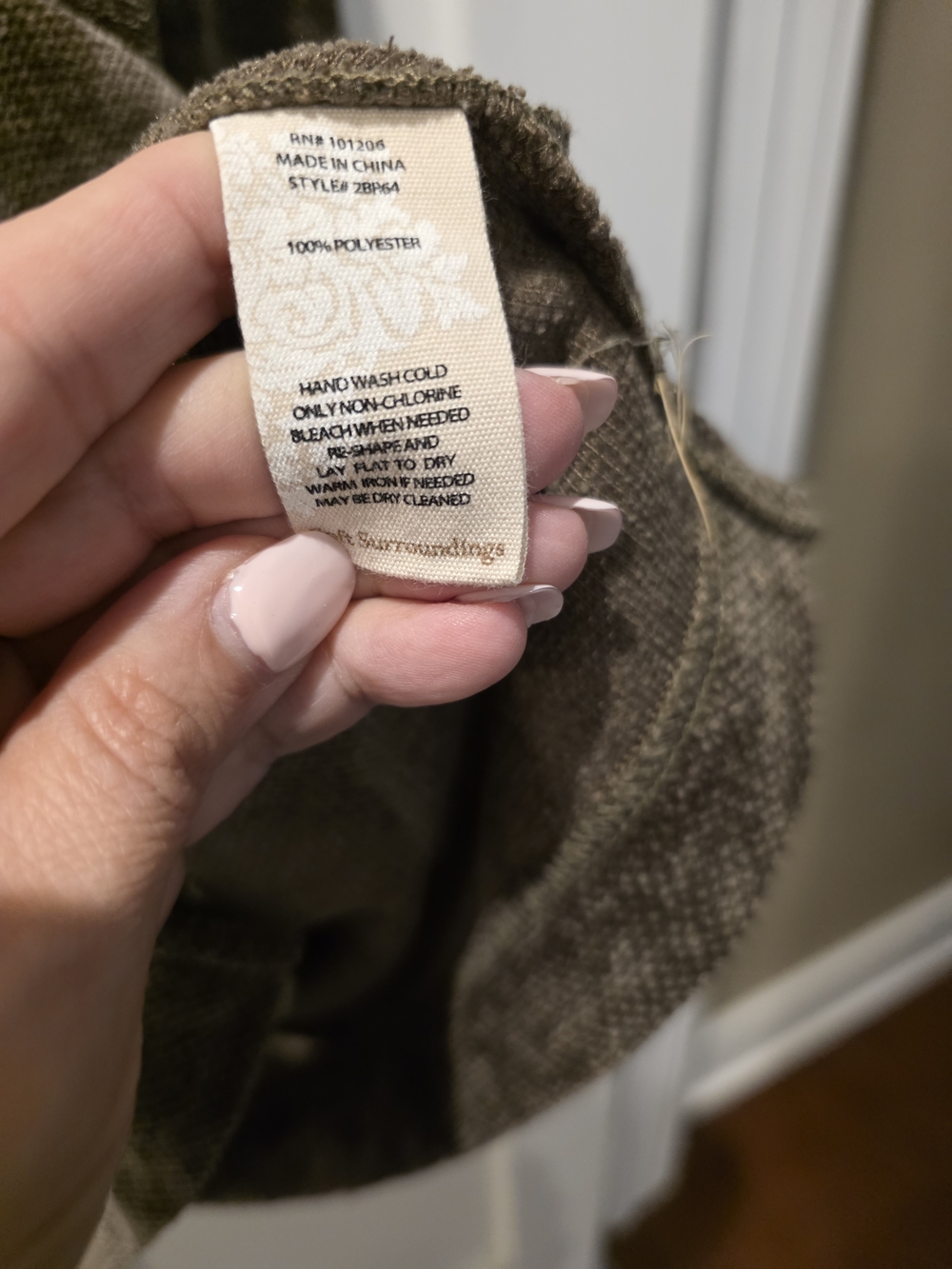 Soft Surroundings Germain Chenille Tunic Top Large Brown Funnel Neck Earthy - Picture 5 of 9